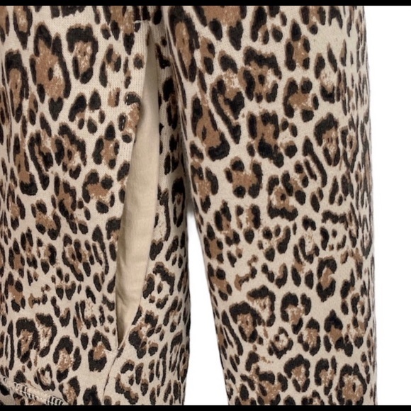 Socialite sz XS tan leopard print pullover hoodie - Picture 8 of 13